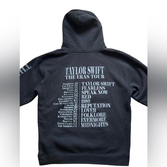 Taylor Swift Eras Tour graphic hoodie black size unisex XL oversized - Picture 6 of 6